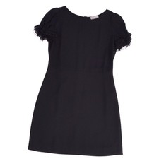 Red VALENTINO Dress Short Sleeve Rayon Top Women's 40 Black Used MOLO-0