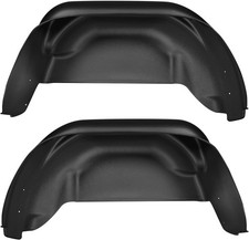 Black 2 Pc Rear Wheel Well Guards for 2017-2024 Ford F-250 F-350