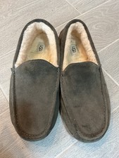 Ugg Ascot 1101110 Suede Wool Slip On Loafer Slipper Forest Night Men's Size 12