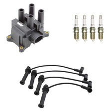 Denso Ignition Coil Wires 4 NGK Nickel Spark Plugs Kit For B2300 Ranger L4 D FI