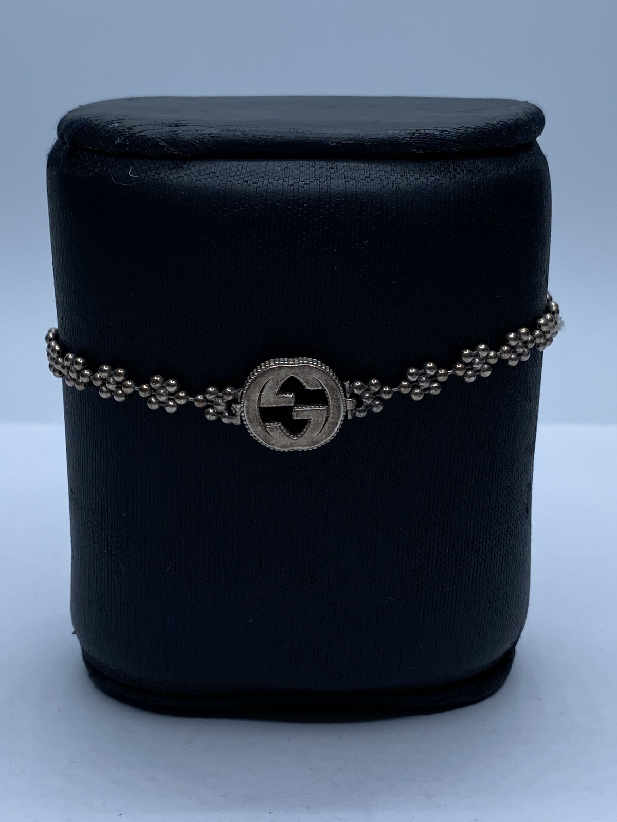 Gucci Sterling Silver Interlocking Flower Bracele… - image 1