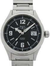 BALL Storkman Racer NM2088C SJ BKWH 40mm Black Dial Stainless Steel Box #T442