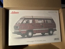 SCHUCO 1:18 MODELL VW T3 WESTFALIA CAMPING NEU OVP Bulli Bus Top VOLKSWAGEN