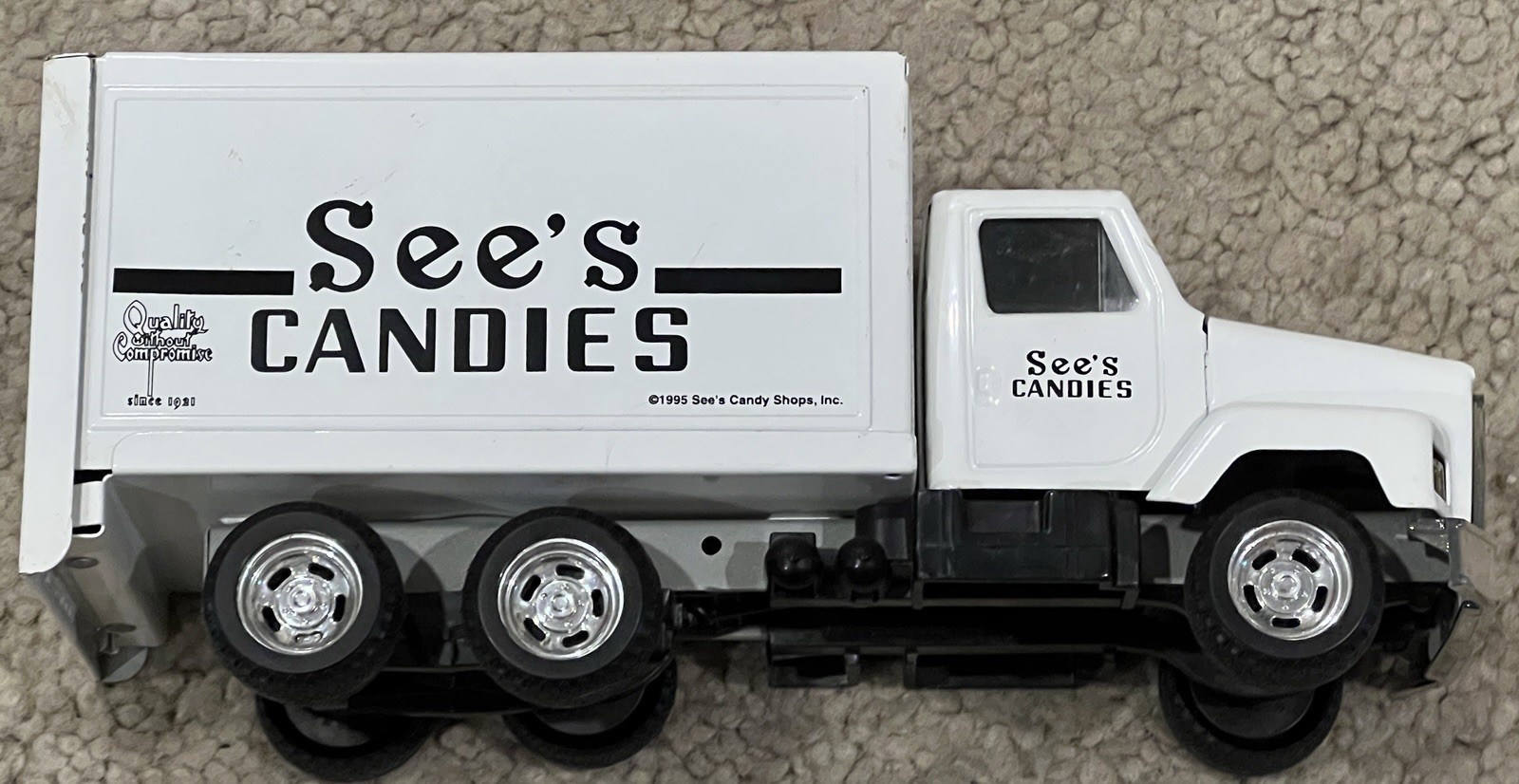 See's Candies DeliveryTruck + Ford Roadster Car Die Cast Metal by ERTL 1987