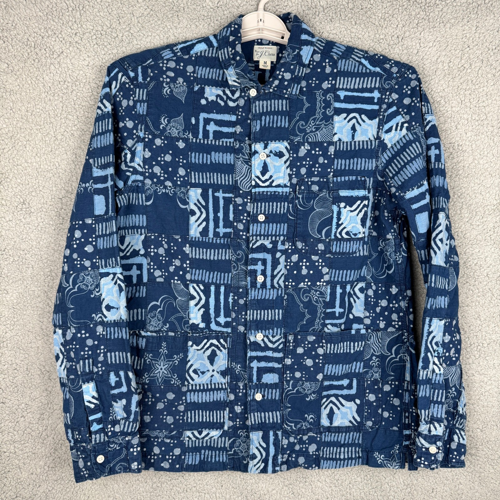 J.Crew Patchwork Indian Madras Button Down Shirt … - image 2