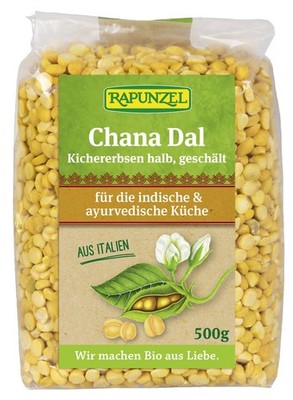 Rapunzel - Chana Dal Kichererbsen halb geschält (500g) nussig Kochen Protein
