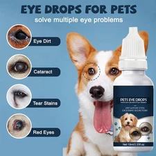 Eye Drops for Pets Bacterial,Viral and Fungal & Infections Dog Cat Treatment 3X