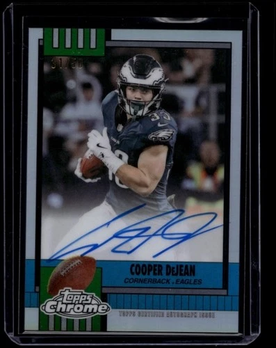2025 Topps Chrome Cooper DeJean 1990 Topps Football Autographs (RAW)