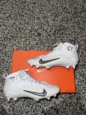 Nike Huarache 9 Elite Mid LAX Lacrosse Cleats White Black FD0088-101 1.5-12