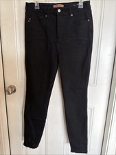 Judy Blue Jeans Womens 11 30 Black Skinny Fit Comfort Stretch High Waist