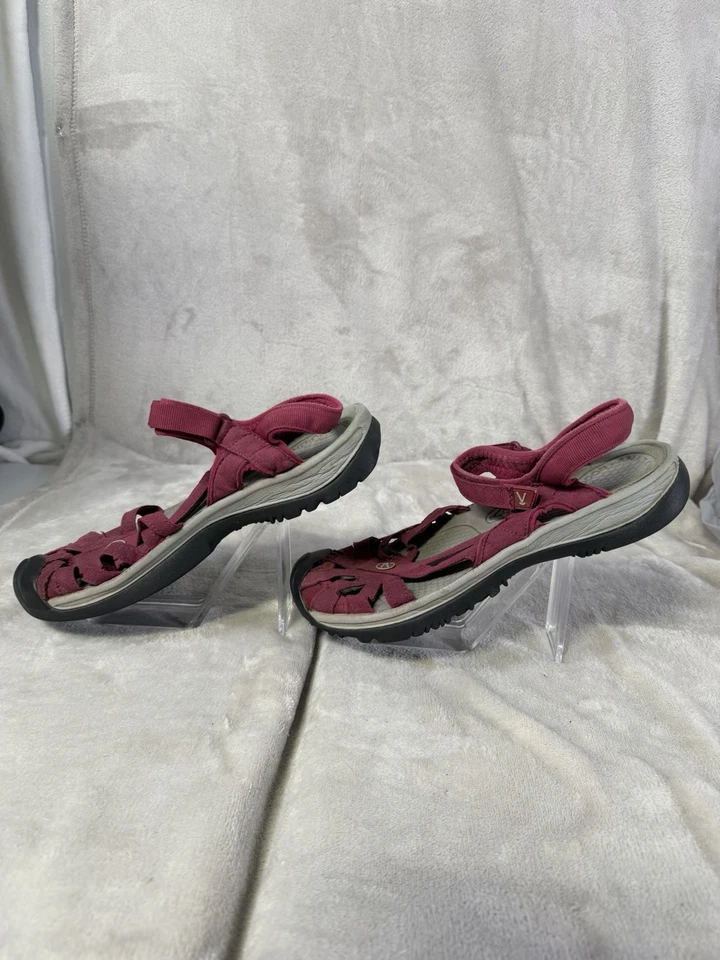 Sandálias femininas Keen Whisper para caminhada ao ar livre tamanho 10 - Rosa/preto - Imagem 3 de 4