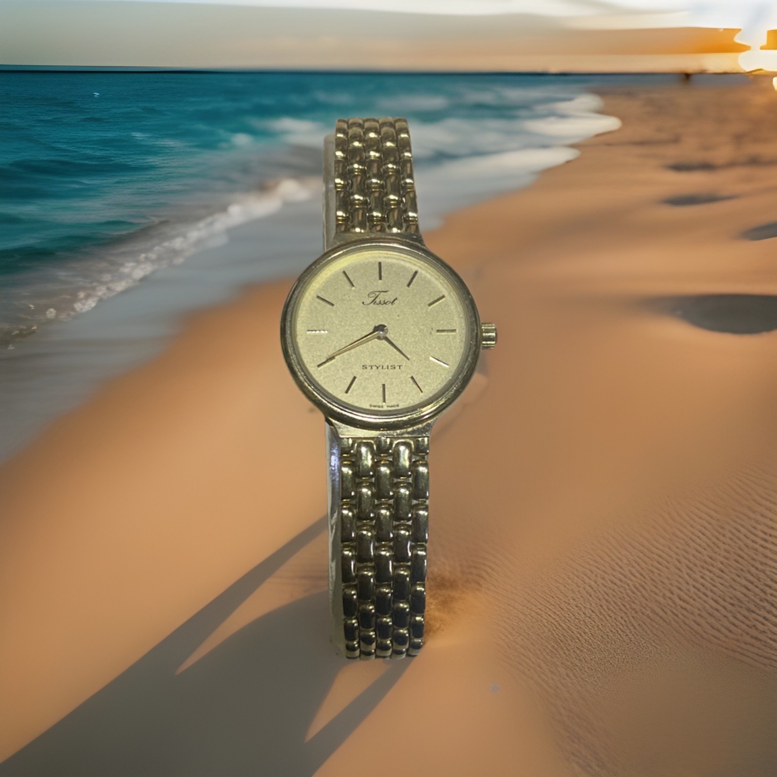 Tissot Stylist Swiss Made Women's Watch 585 / 14K Gold With