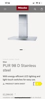 Miele DA PUR 98 D Island Cooker Hood 90cm