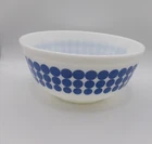 Vintage PYREX 403 Blue Polka Dots White Glass Mixing Nesting Bowl 2-1/2 Qt Quart