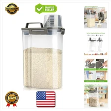 Multi-Purpose Airtight Food Container with Measuring Cup - Perfect for Pantry