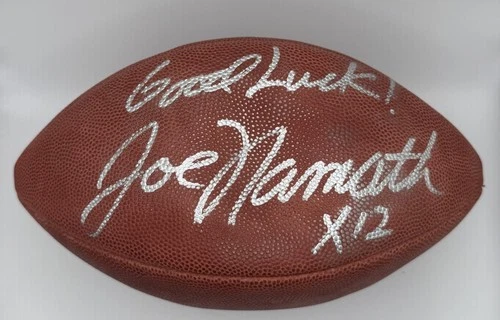 Joe Namath Signed Official NFL Wilson Football “Broadway Joe” #12 PSA DNA Jets