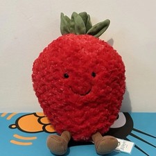2026 100% Genuine Jellycat Amuseables Strawberry - RETIRED - BNWT Bag