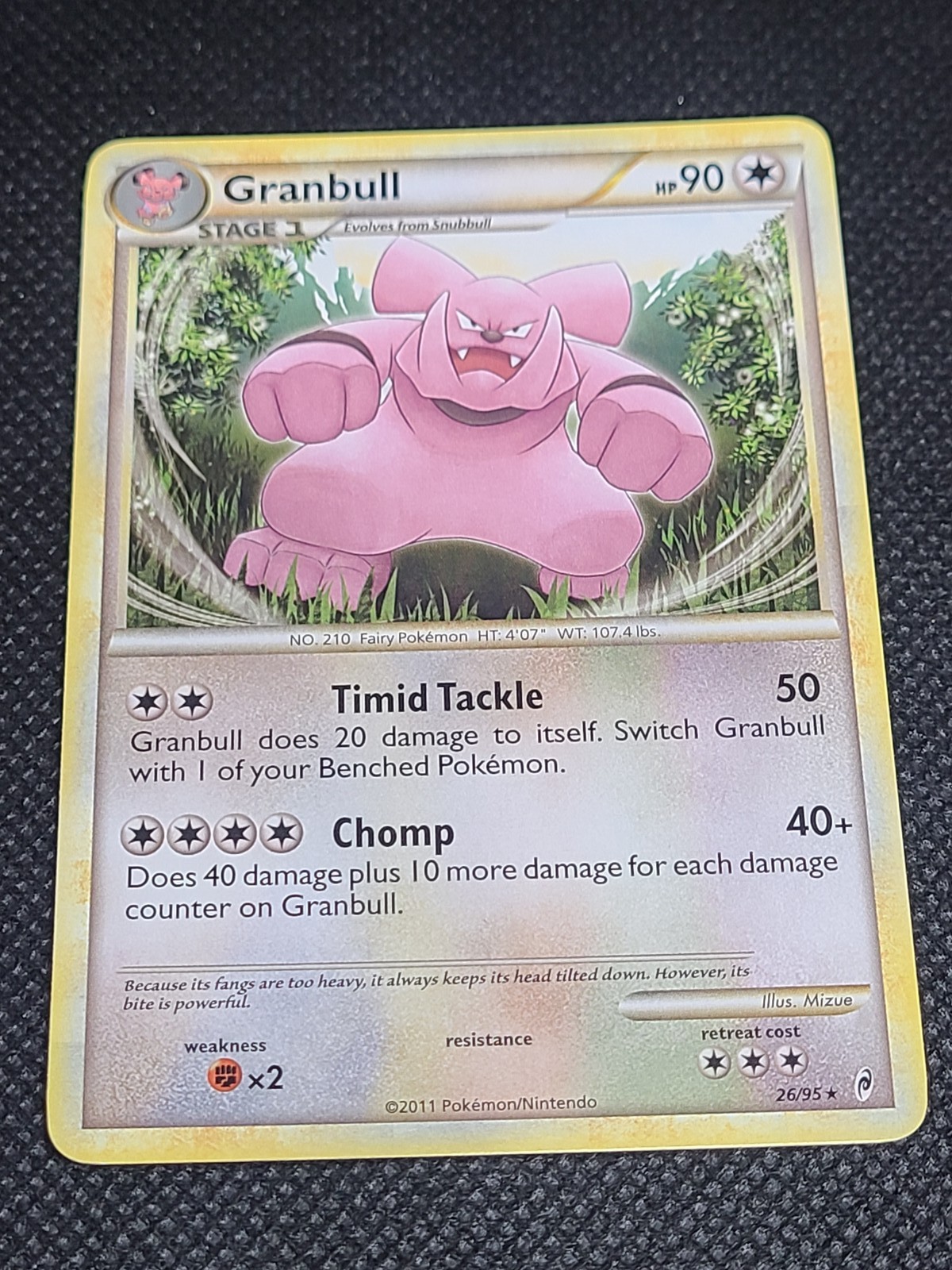 Granbull Pokemon TCG Call of Legends #26/95