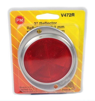 Peterson 3in Stick-On Reflector Aluminum Housing Exceeds DOT Spec Model ID V472R