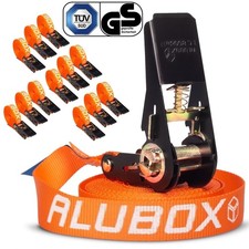 12x Spanngurte mit Ratsche Zurrgurte 800kg 4 m Spanngurt einteilig TÜV/GS/EN