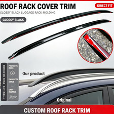 Roof Rack Rail Cover Silver Updated To Black Fits For Cadillac Xt4 2019-2025 Roof Rack Rail Cover Silver Updated To Black Fits For Cadillac Xt4 2019-2025