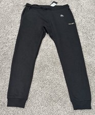 Men  s Hurley Black Slim Fit Jogger Sweatpants L Color Blocked Cotton Fleece NWT