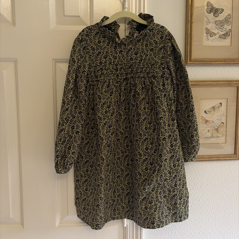 Bonpoint Floral Dress 8 corduroy dress floral long sleeve girls 