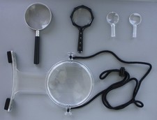 Low-Vision Accessories: Magnifying Glasses, Lot of 5