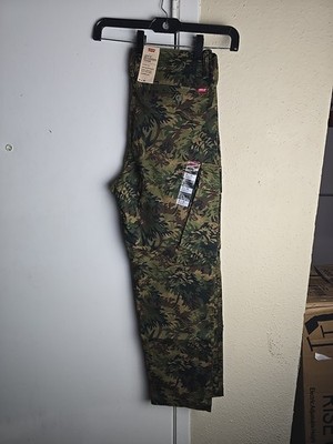 New Levi's XX Cargo Taper Stretch Fit Tapered Leg Camo Mens Jeans Pants 31×30