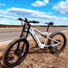 Electric Bike Dual Motor 2000W 26" Fat Tyre 48V 17.5Ah E-Mountain Bike US Stock