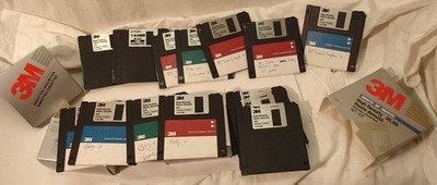 Lot of 3M High Density 3.5'' Floppy Disks Diskettes Vintage (21) New & Used Mix