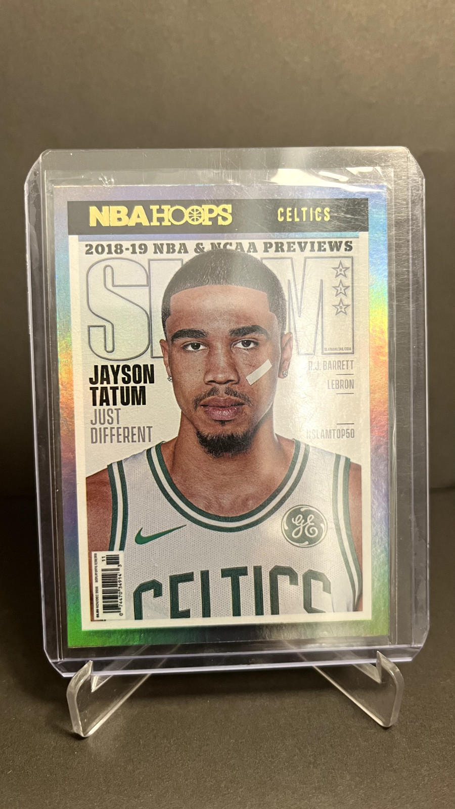 JAYSON TATUM 2021-22 Panini NBA Hoops SLAM #218 SLAM Holo