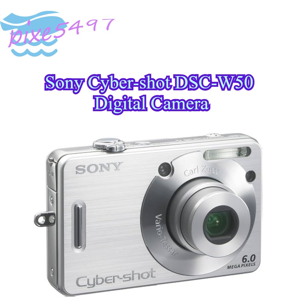 Sony Cyber-shot DSC-W50 Digital Camera 6.0MP 3x Optical Zoom