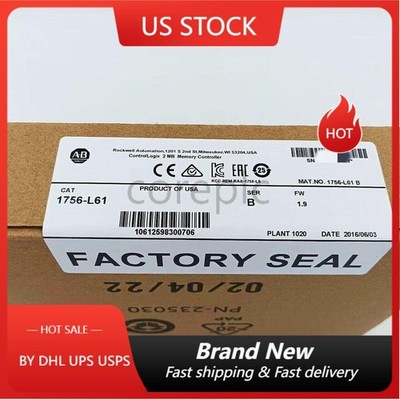 nEW IN BOX Allen-Bredley 1756-L61 SER B ControlLogix 2MB Memory Controller