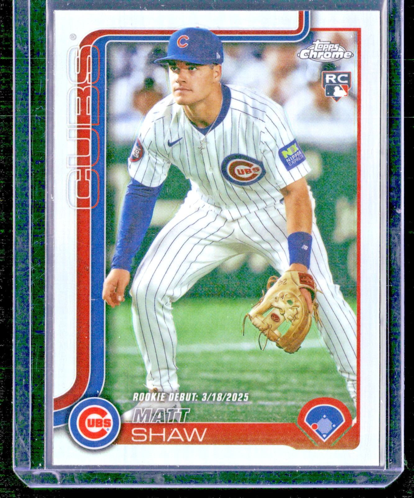 2025 Topps Chrome Update #USC135 Matt Shaw (RC) REFRACTOR Chicago Cubs