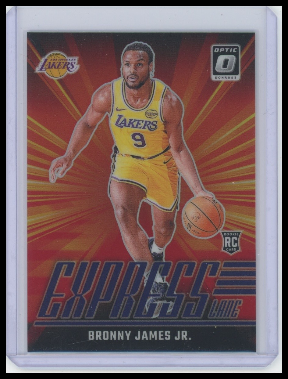 2024-25 Donruss Optic #4 Bronny James Jr. Express Lane Purple