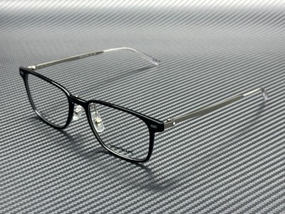 MONT BLANC MB0394ON 005 Black Silver Men's 56 mm Eyeglasses