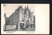 SPRINGFIELD , MO * BALDWIN THEATRE BUILDING ~ SHERLOCK HOLMES * POSTED AD CARD 
