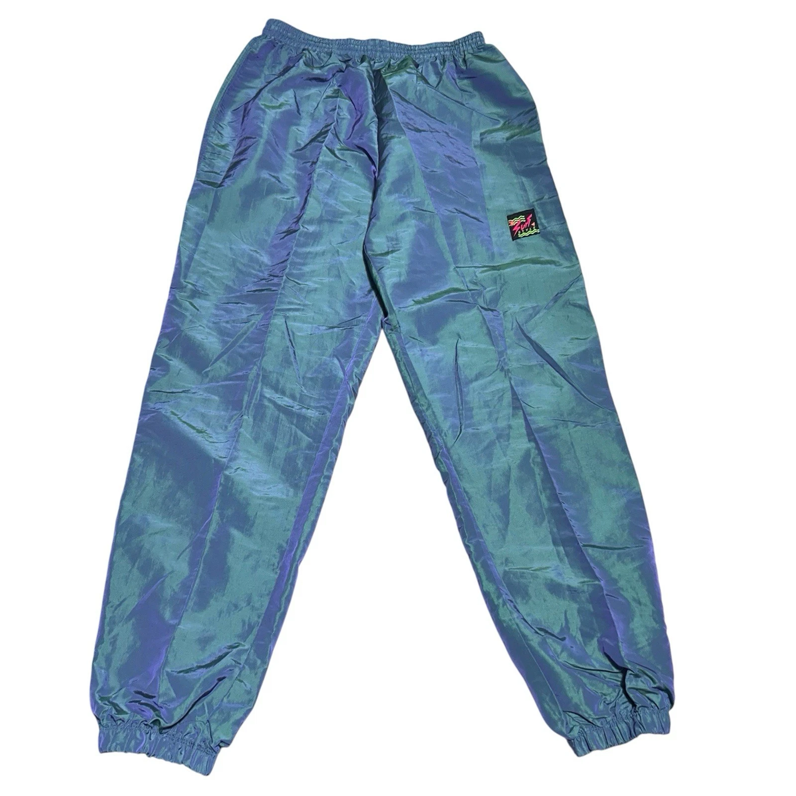 SURF STYLE Vintage Track Windbreaker Pants Size Large- Iridescent Green Blue 90s
Opens in a new wind