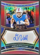 2024 Panini Select Dorian Williams Signatures Maroon Prizm /75 Auto Bills NE