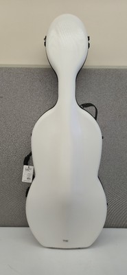 Gewa Pure Cello Case Polycarbonite 4.8 White 4/4 With Wheels Free Shipping