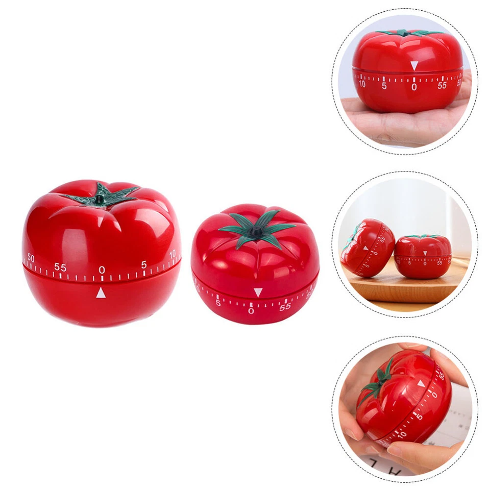 2pcs Visual Timer Clock Fruit Shape Timer Pomodoro Timer Cube Fruit Timer - Image 4 of 4