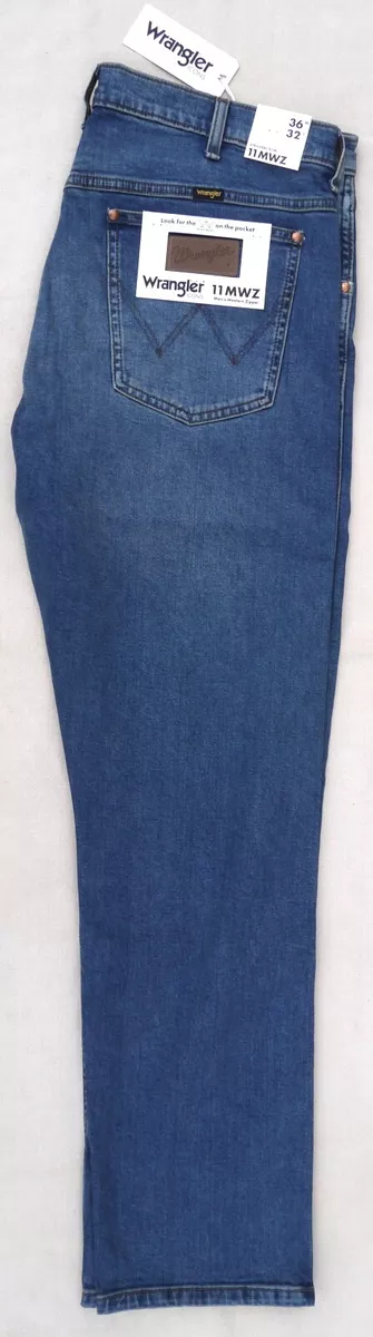 WRANGLER Icons Collection 11 MVZ Original Slim Denim Jeans Pants Blue Mens 36 32