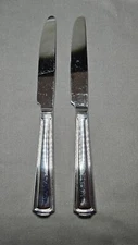 2 Mikasa WHITNEY AMERICAN CHIPPENDALE Stainless Flatware 9 5/8” Dinner Knives