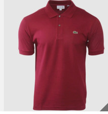 Lacoste Men's Short Sleeve Classic Cotton Pique Polo Small L1212-51 476 Burgundy