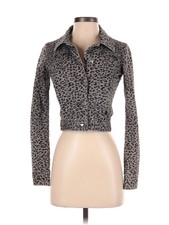 Obey Women Gray Jacket Xxs