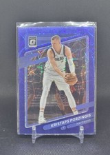 2021-22 Panini Donruss Optic Blue Lazer Prizm Kristaps Porzingis #18 Mavericks