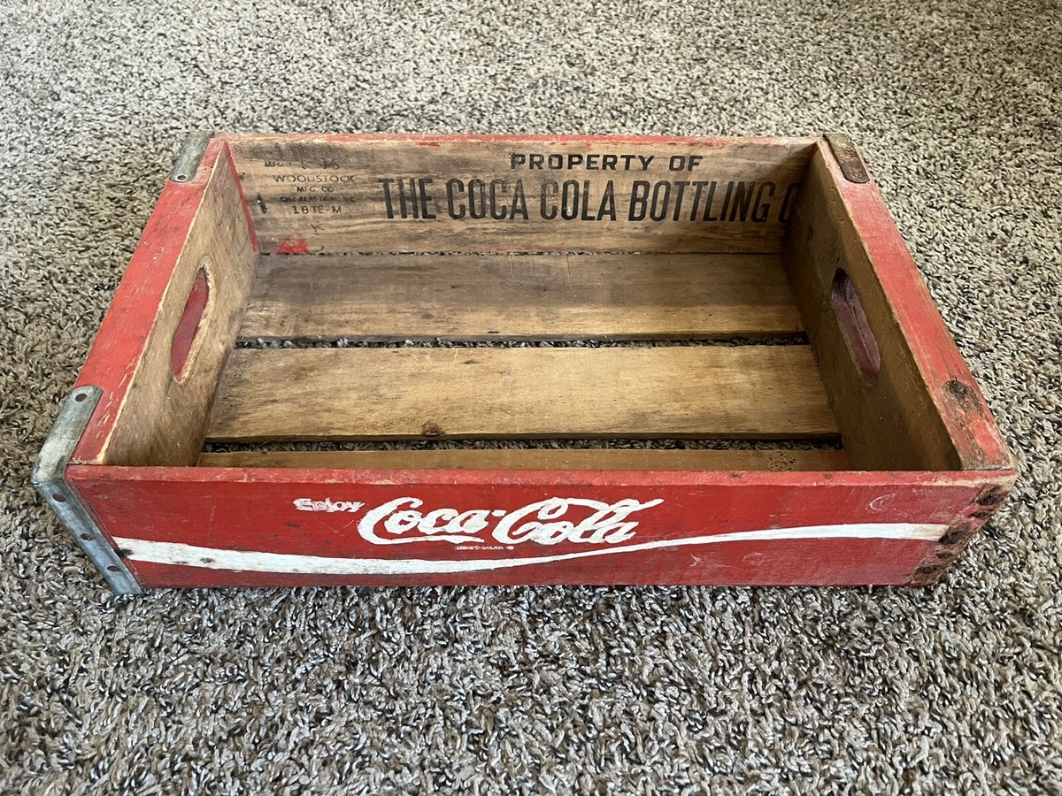 Vintage Wooden Coke Crate Coca Cola Soda Box Mid Century | eBay