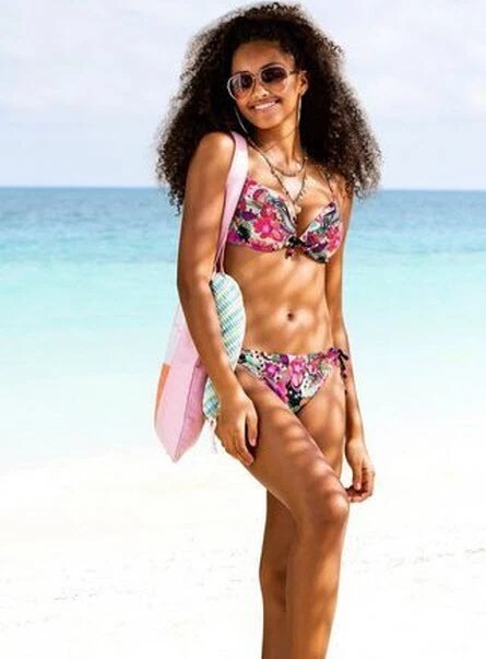 NEU: ZAUBERHAFT PUSH-UP BIKINI ZIERPERLEN 34 38 AA BUFFALO gelb bunt *60998669 - Bild 4 von 4