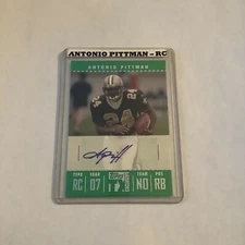 F100,141  2007 Topps TX Exclusive Rookie Autographs #API Antonio Pittman SAINTS